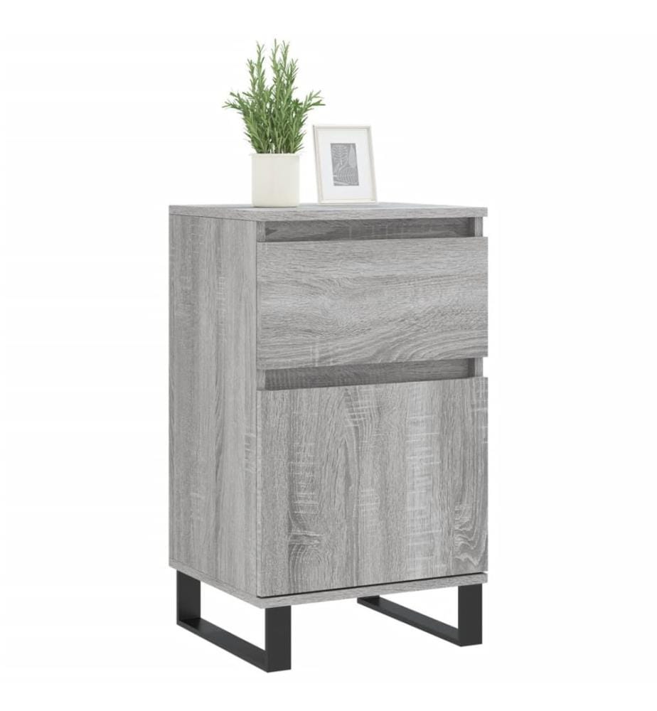 Sideboards 2 Stk. Grau Sonoma 40x35x70 cm Holzwerkstoff