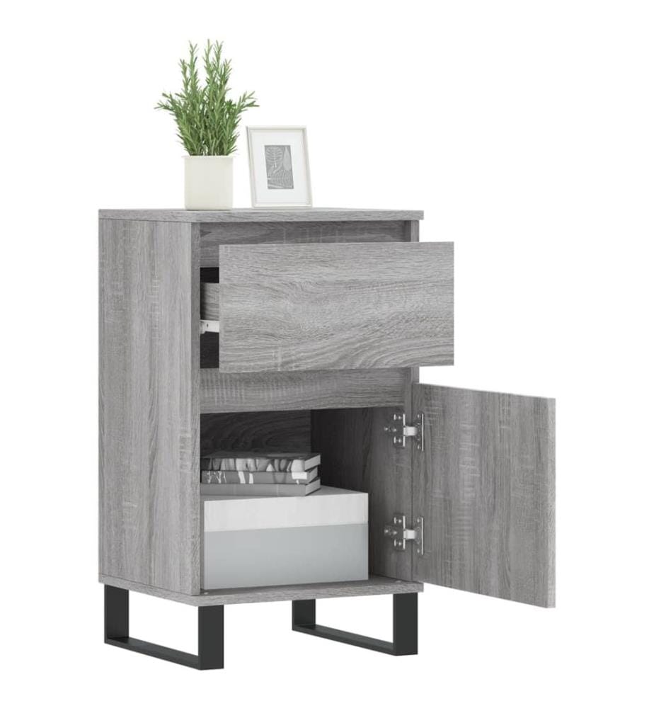 Sideboards 2 Stk. Grau Sonoma 40x35x70 cm Holzwerkstoff