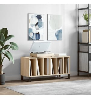 Plattenschrank Sonoma-Eiche 100x38x48 cm Holzwerkstoff