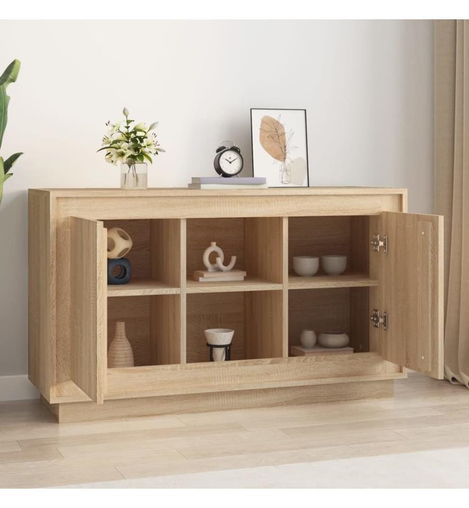 Sideboard Sonoma-Eiche 102x35x60 cm Holzwerkstoff