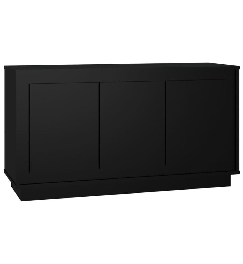 Sideboard Schwarz 102x35x55 cm Holzwerkstoff