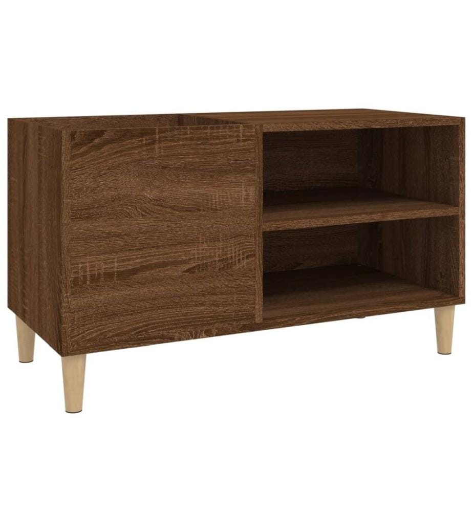 Plattenschrank Braun Eichen-Optik 84,5x38x48 cm Holzwerkstoff