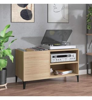 Plattenschrank Sonoma-Eiche 84,5x38x48 cm Holzwerkstoff