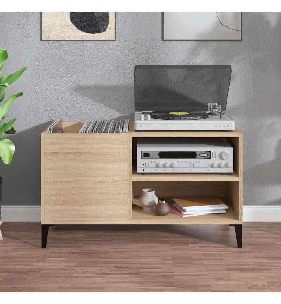 Plattenschrank Sonoma-Eiche 84,5x38x48 cm Holzwerkstoff