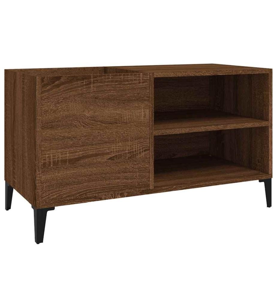 Plattenschrank Braun Eichen-Optik 84,5x38x48 cm Holzwerkstoff
