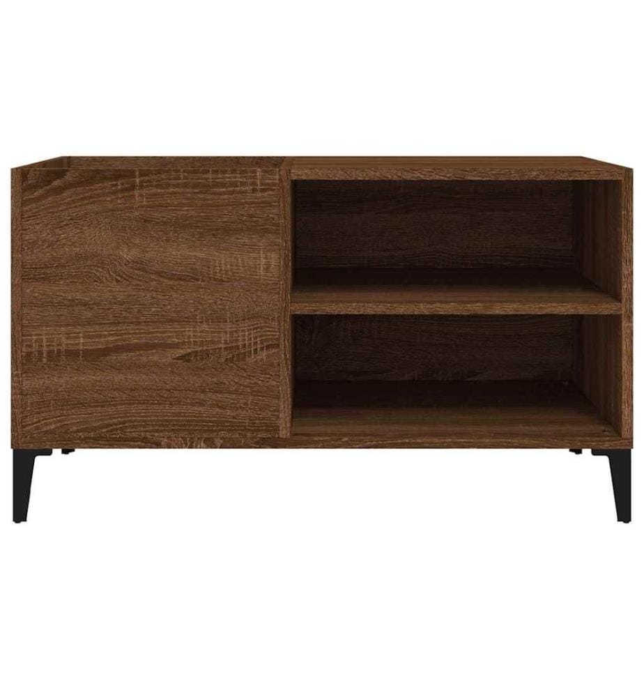 Plattenschrank Braun Eichen-Optik 84,5x38x48 cm Holzwerkstoff
