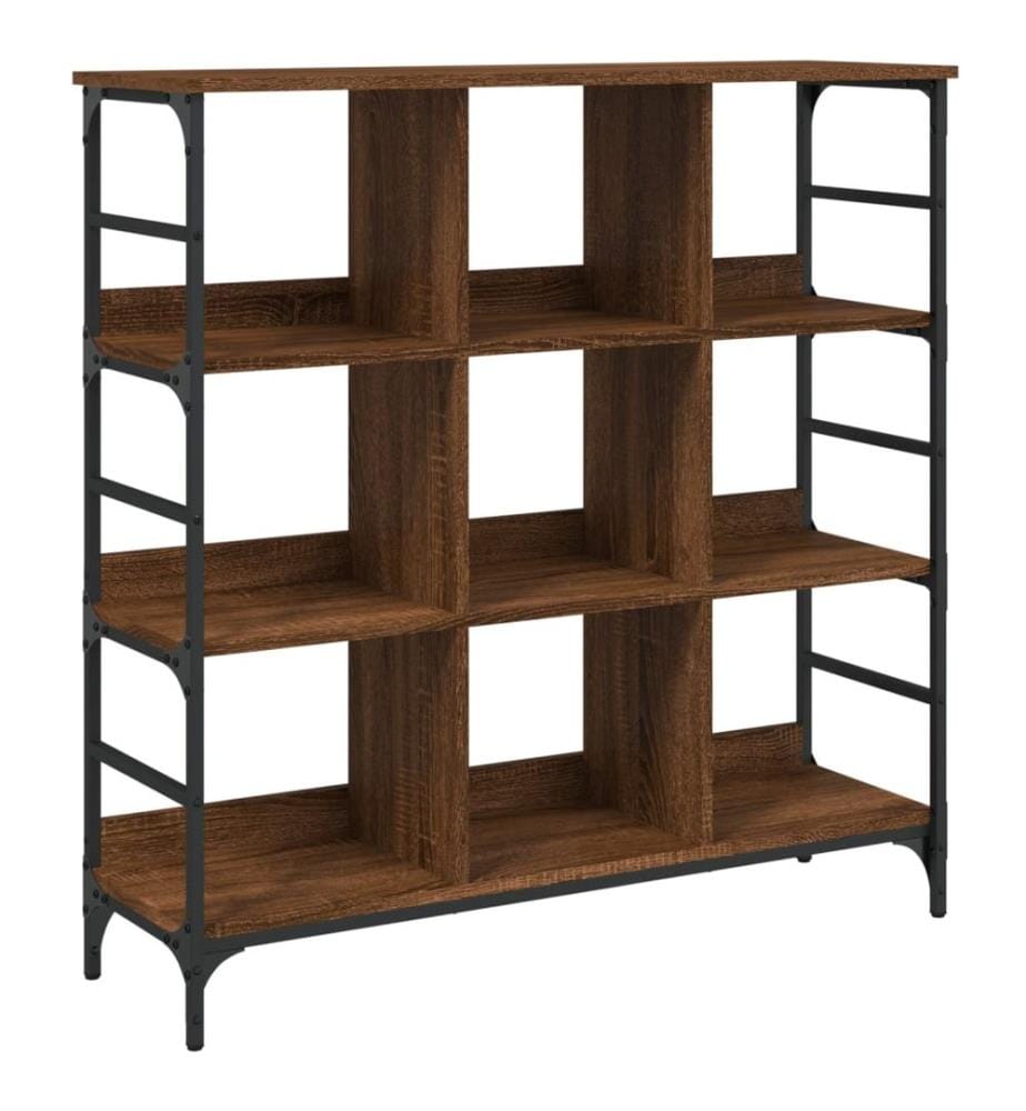 Sideboard Braun Eichen-Optik 102x32x103,5 cm Holzwerkstoff