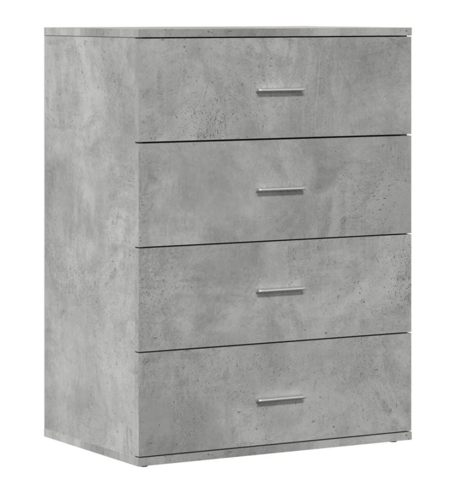 Sideboard Betongrau 60x39x80 cm Holzwerkstoff