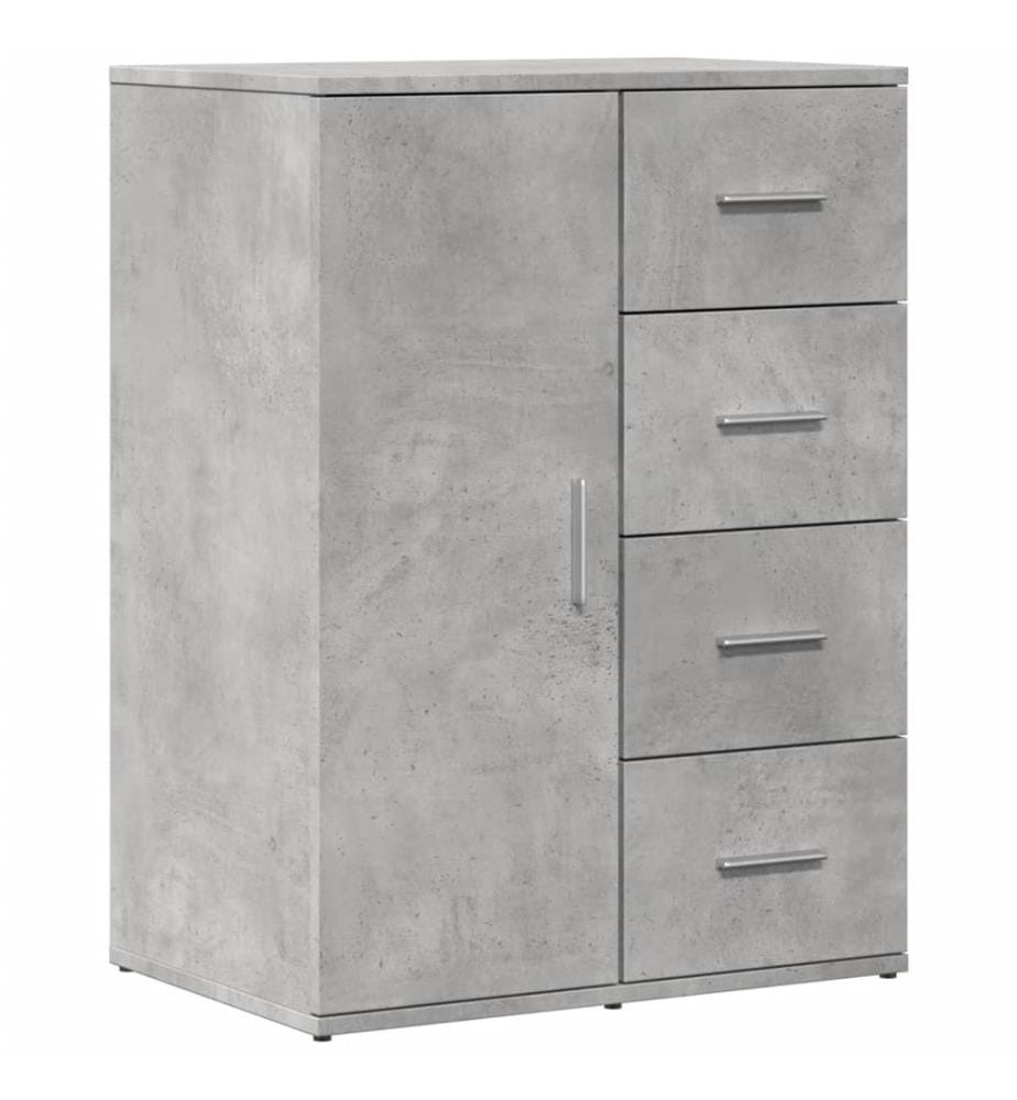 Sideboard Betongrau 59x39x80 cm Holzwerkstoff