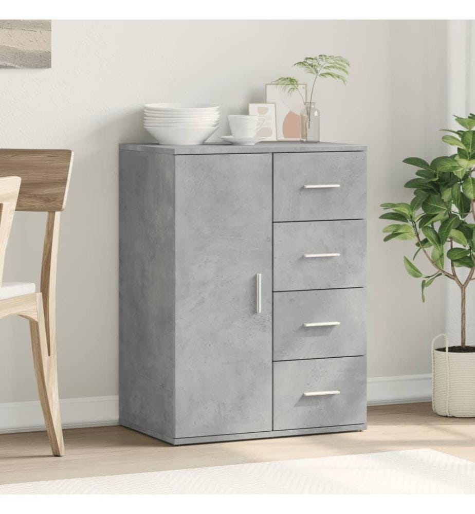 Sideboard Betongrau 59x39x80 cm Holzwerkstoff