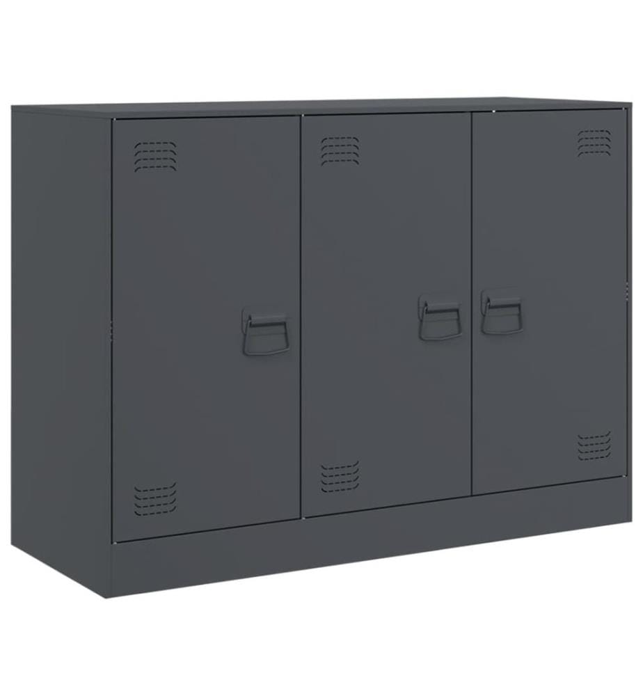 Sideboard Anthrazit 99x39x73 cm Stahl