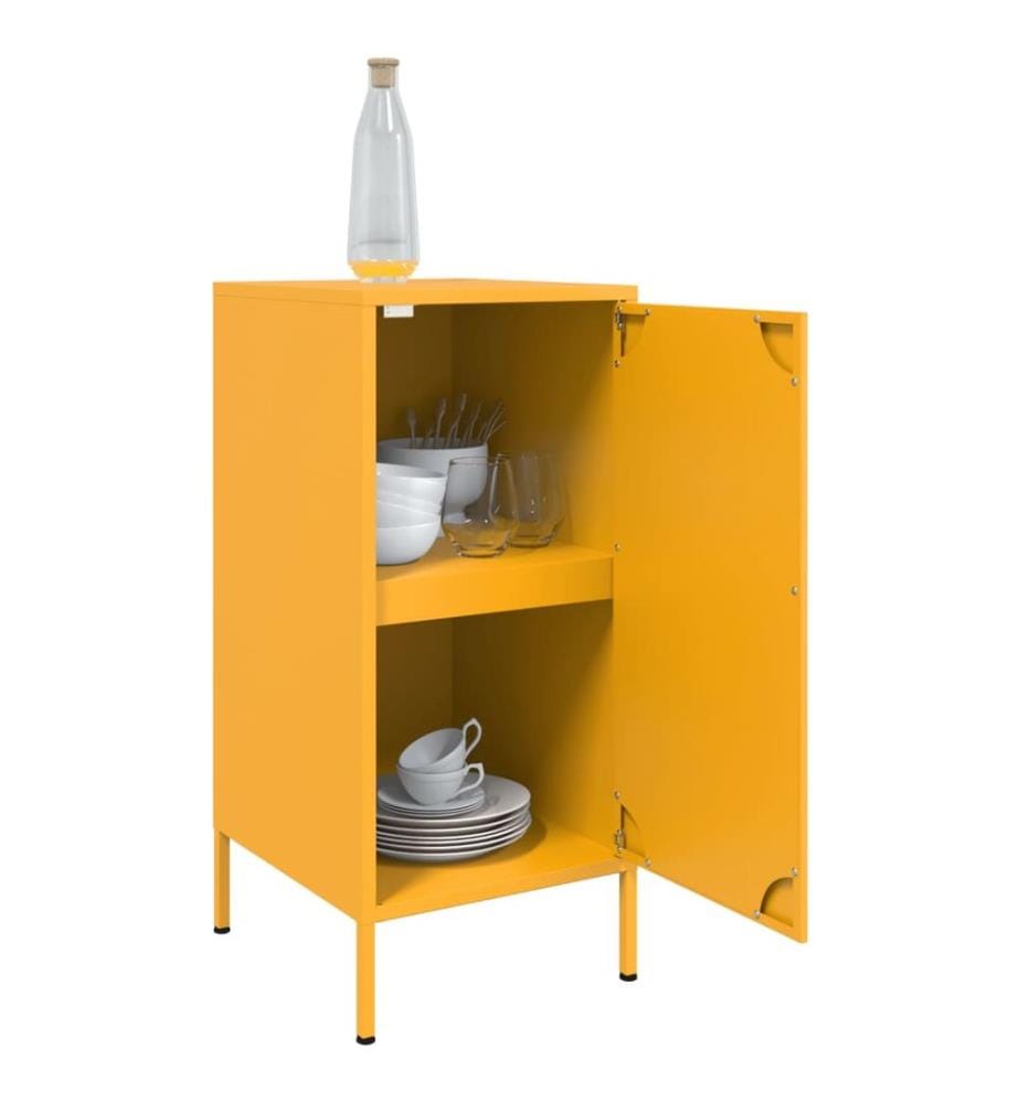Sideboard Senfgelb 36x39x79 cm Stahl