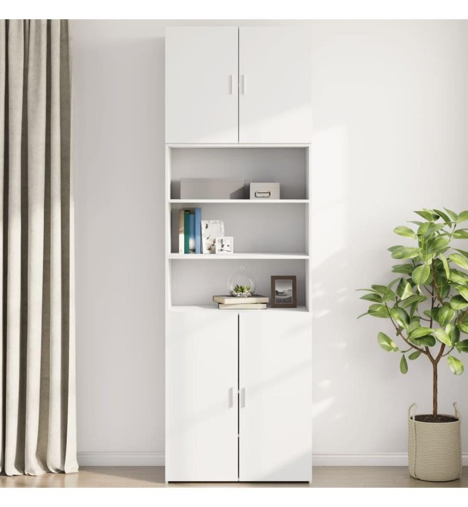 Wandschrank Weiss 80x42,5x64 cm Holzwerkstoff