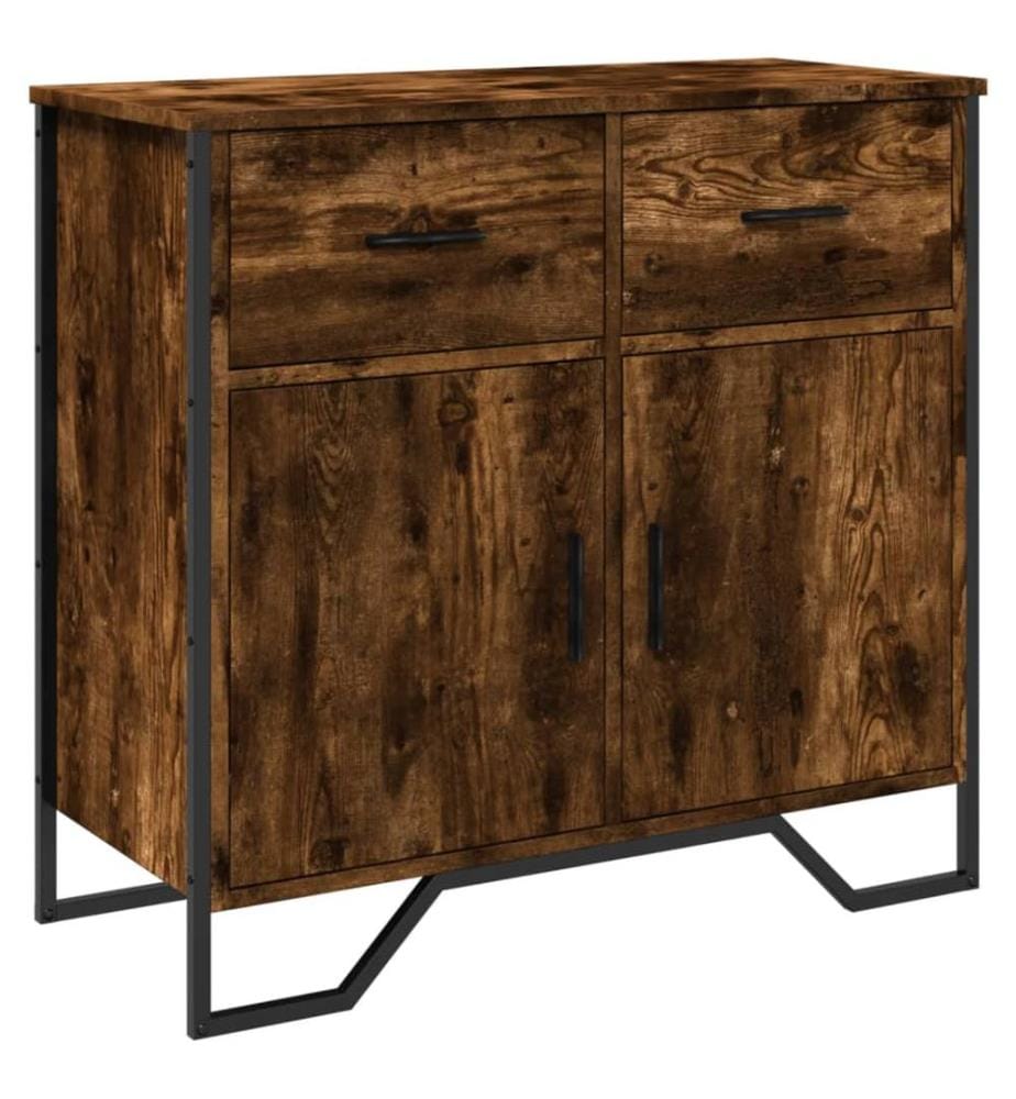Sideboard Räuchereiche 79,5x35,5x74,5 cm Holzwerkstoff
