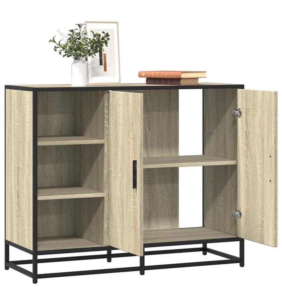 Sideboard Sonoma-Eiche 92x35x76 cm Holzwerkstoff
