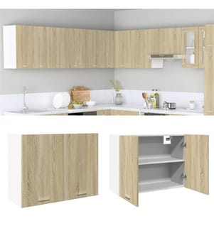 Hängeschrank Lyon Sonoma-Eiche 80x31x60 cm Holzwerkstoff