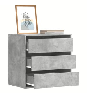 Kommode Betongrau 60x41x58 cm Holzwerkstoff