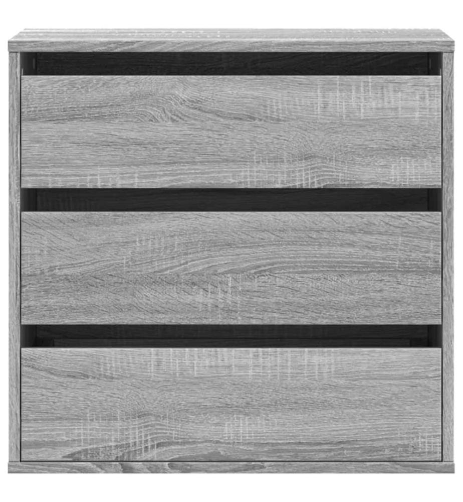 Commode d'angle sonoma gris 60x41x58 cm bois d'ingénierie