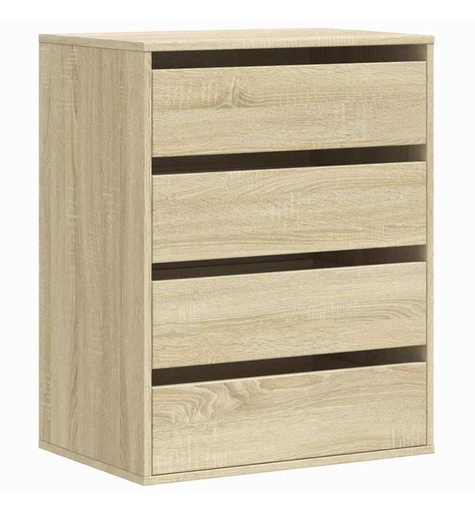 Commode d'angle chêne sonoma 60x41x76 cm bois d'ingénierie