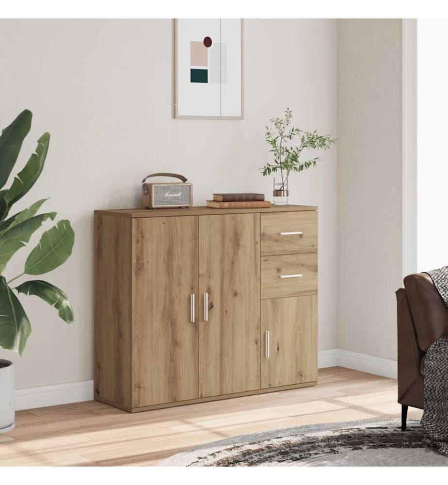 Sideboard Artisan-Eiche 91 x 29,5 x 75 cm Holzwerkstoff