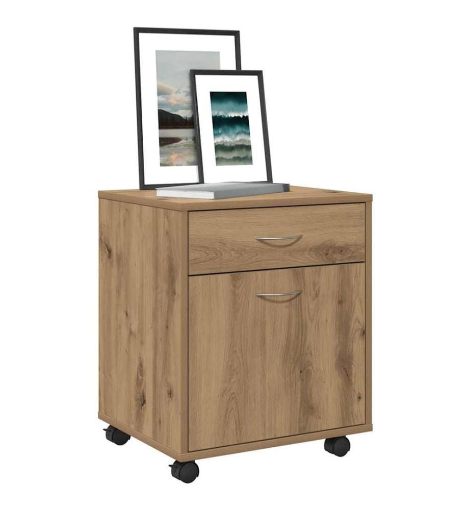 Rollcontainer Artisan-Eiche 45x38x54 cm Holzwerkstoff