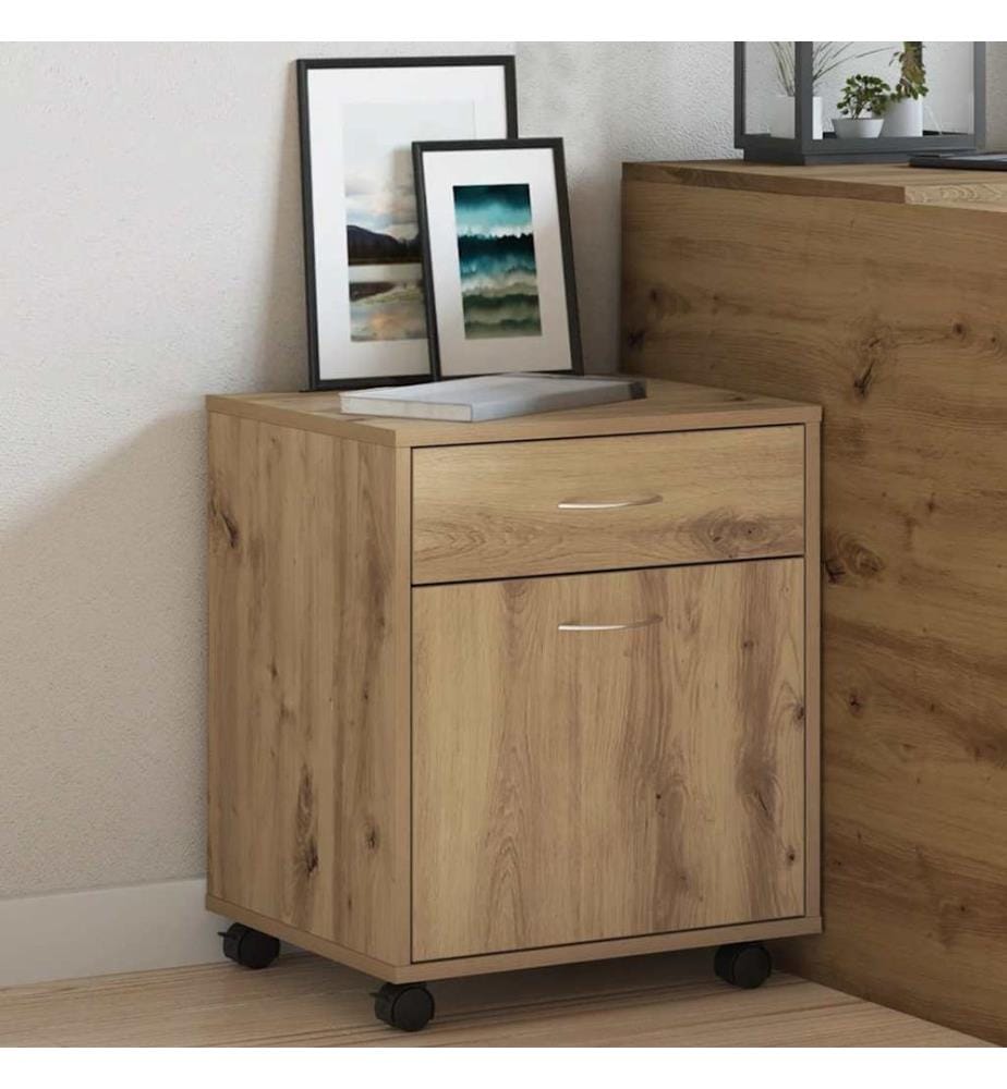 Rollcontainer Artisan-Eiche 45x38x54 cm Holzwerkstoff