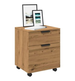 Mobiler Aktenschrank mit Rollen Artisan Eichen-Optik 45x38x54cm