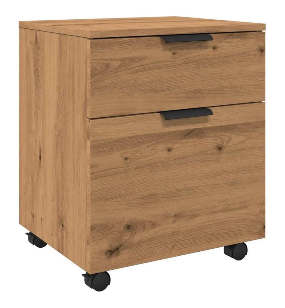Mobiler Aktenschrank mit Rollen Artisan Eichen-Optik 45x38x54cm