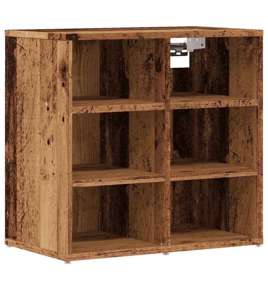 Schuhschrank Altholz-Optik 52x30x50 cm