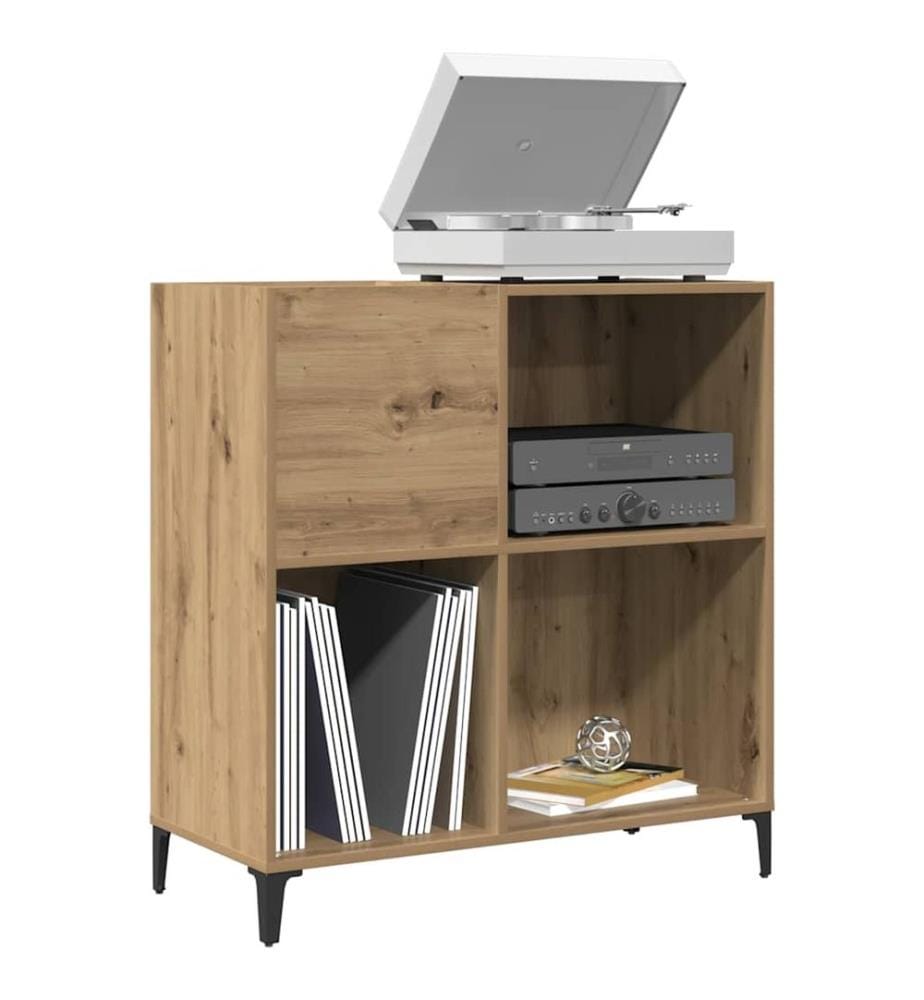 Plattenschrank Artisan-Eiche 84,5x38x89 cm Holzwerkstoff