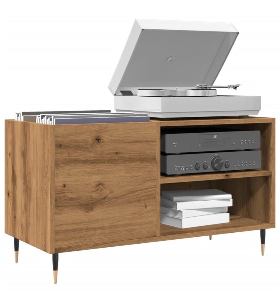 Plattenschrank Artisan-Eiche 84,5x38x48 cm Holzwerkstoff