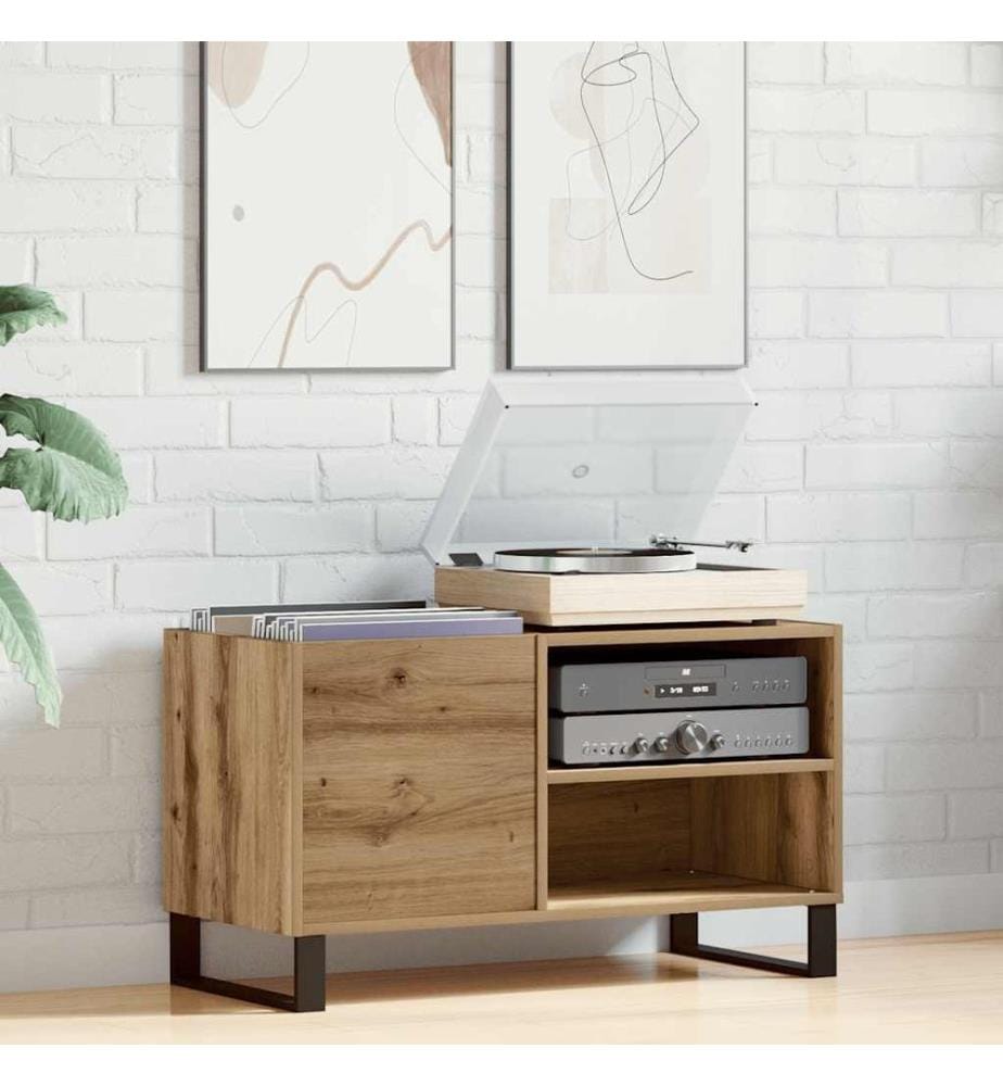Plattenschrank Artisan-Eiche 84,5x38x48 cm Holzwerkstoff