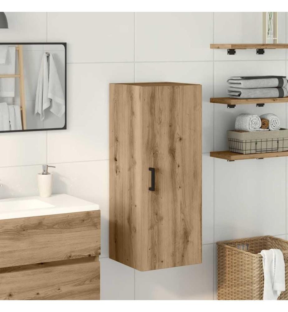 Wandschrank Artisan-Eiche 34,5x34x90 cm Holzwerkstoff