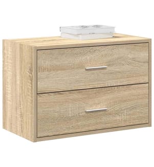 Schrank mit 2 Schubladen Sonoma-Eiche 60x31x40cm Holzwerkstoff
