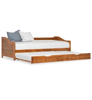 Ausziehsofa Bettgestell Honigbraun Kiefernholz 90×200 cm