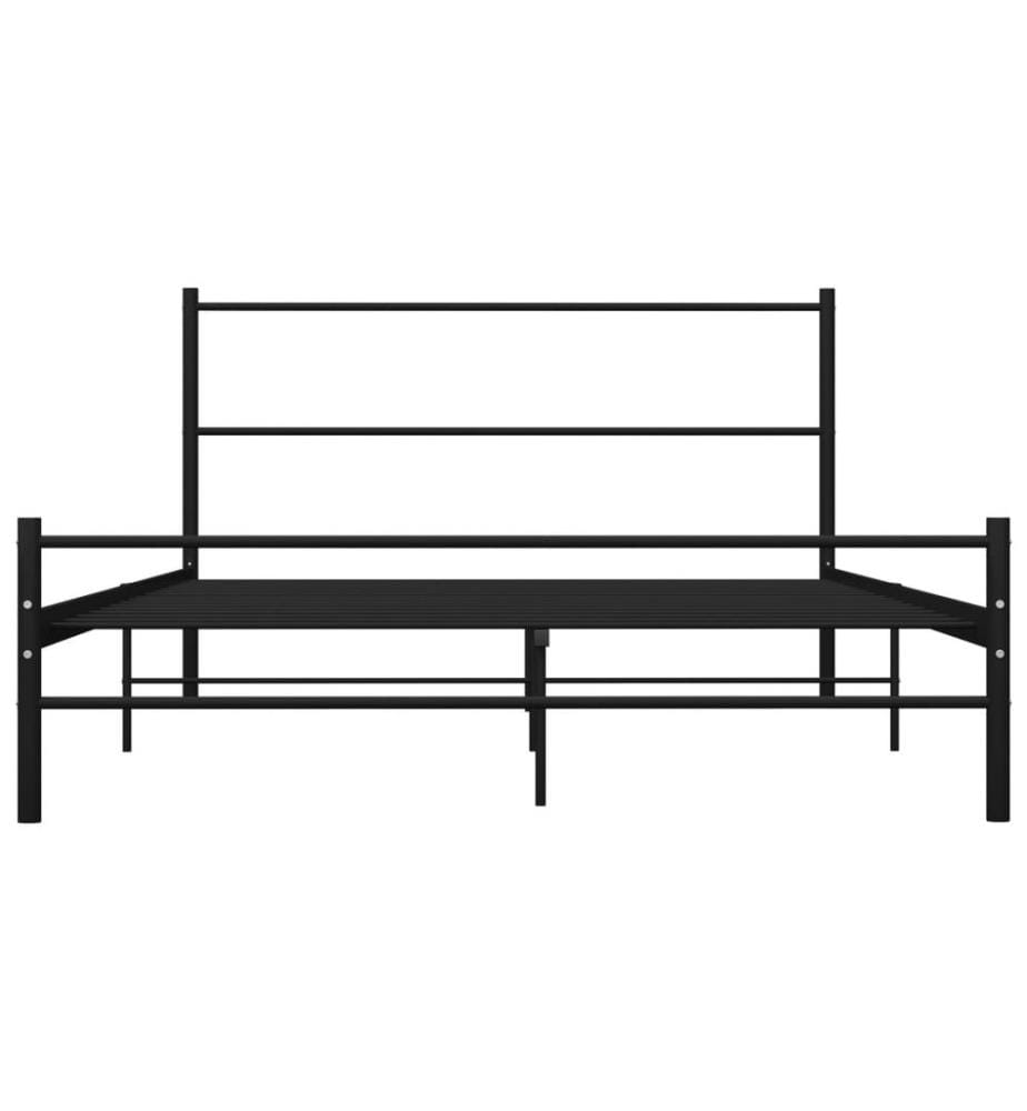 Bettgestell Schwarz Metall 120x200 cm