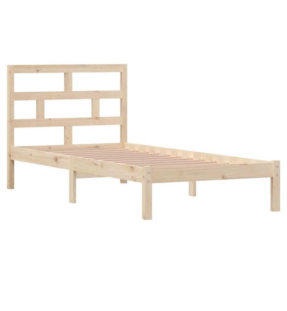 Cadre de lit sans matelas bois massif 90x200 cm