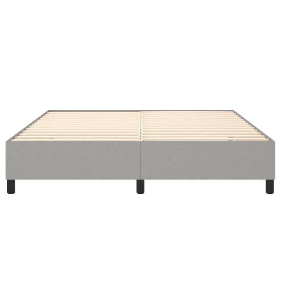 Boxspringbettgestell Hellgrau 160x200 cm Stoff
