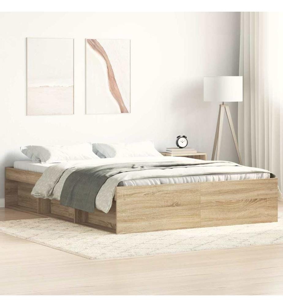 Bettgestell Sonoma-Eiche 160x200 cm