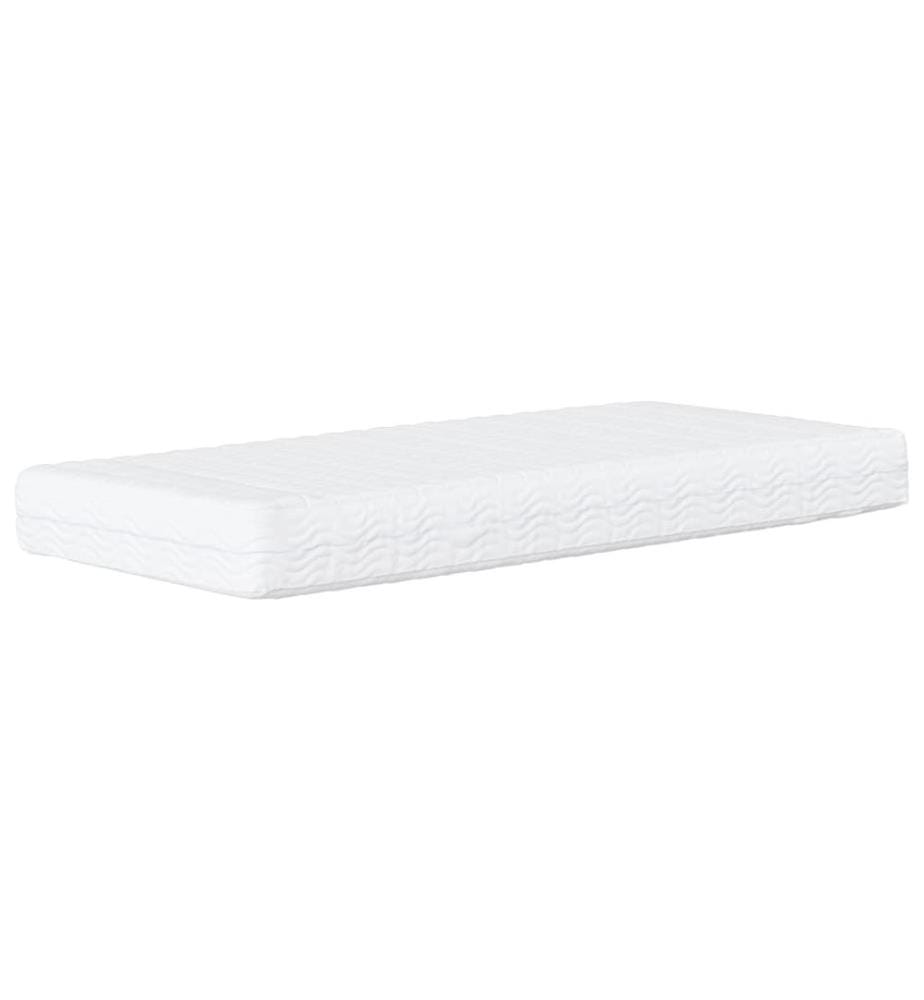 Bett mit Matratze "Dover" Schwarz 90x190 cm Samt