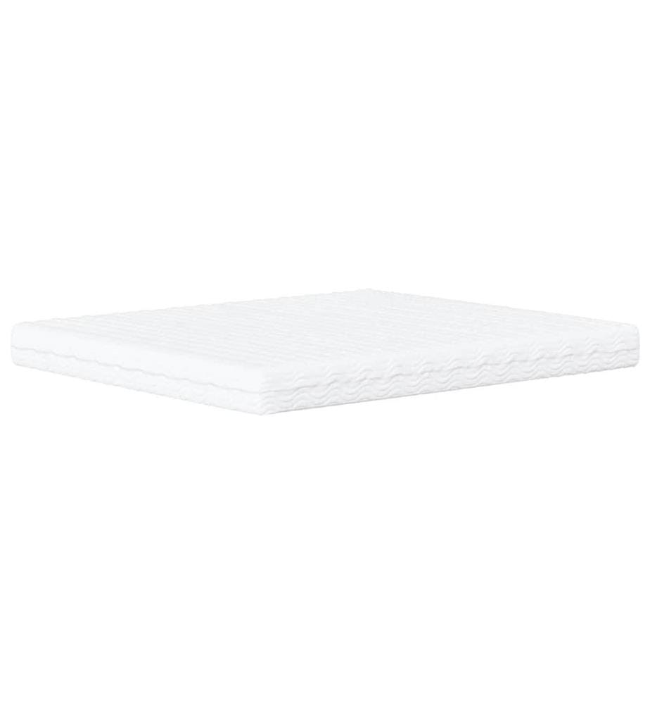 Lit avec matelas Dover bleu 180x200 cm velours