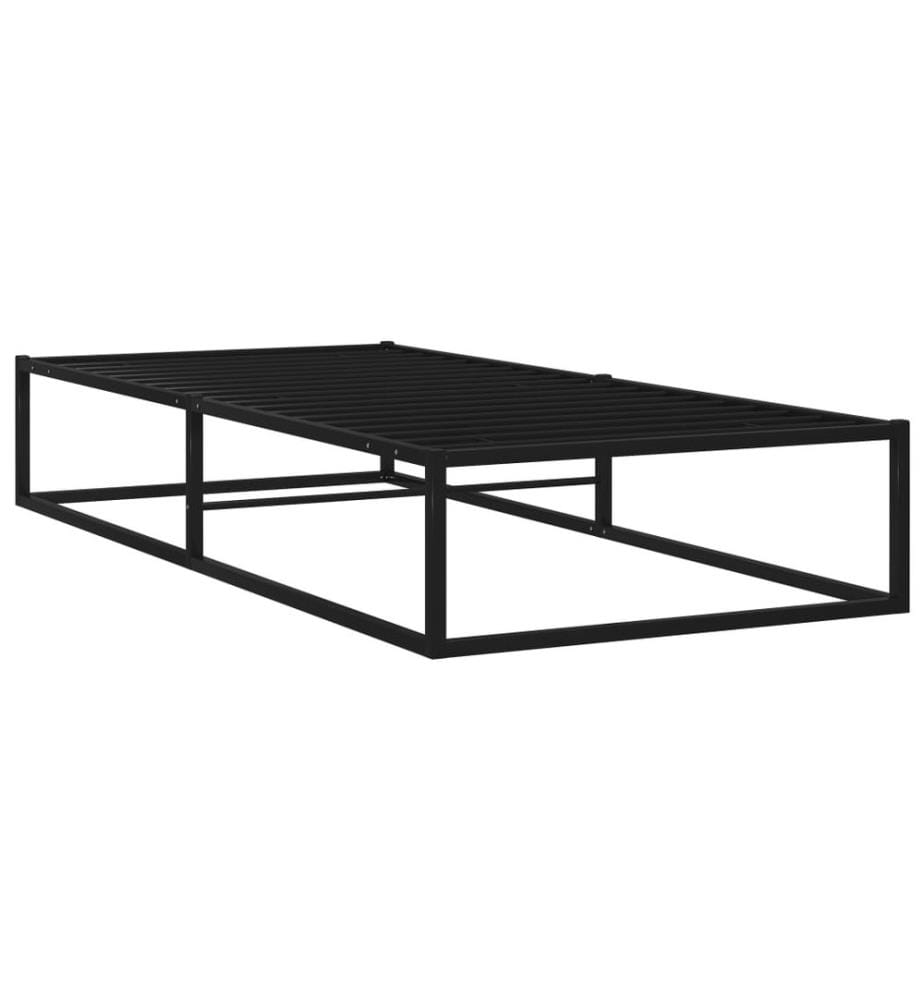 Bettgestell Schwarz Metall 90x200 cm