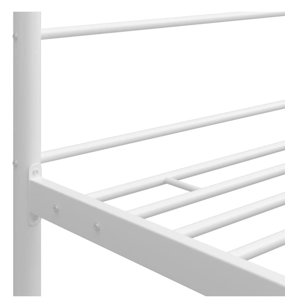 Himmelbett Weiss Metall 160x200 cm