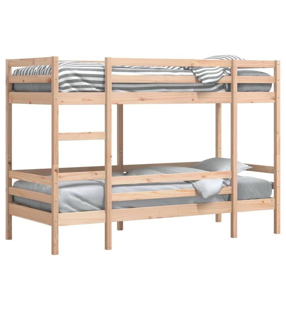 Lit superposé sans matelas 80x200 cm bois de pin massif