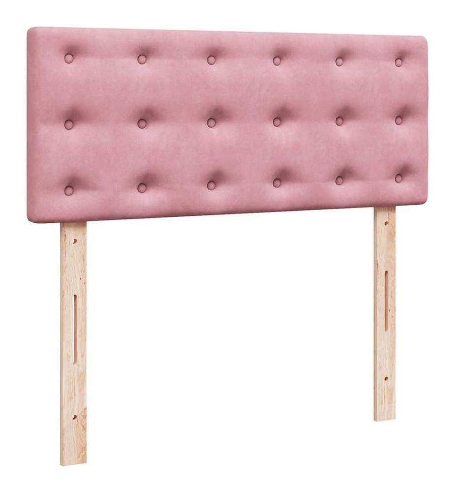 Boxspringbett mit Matratze Rosa 120x190 cm Samt