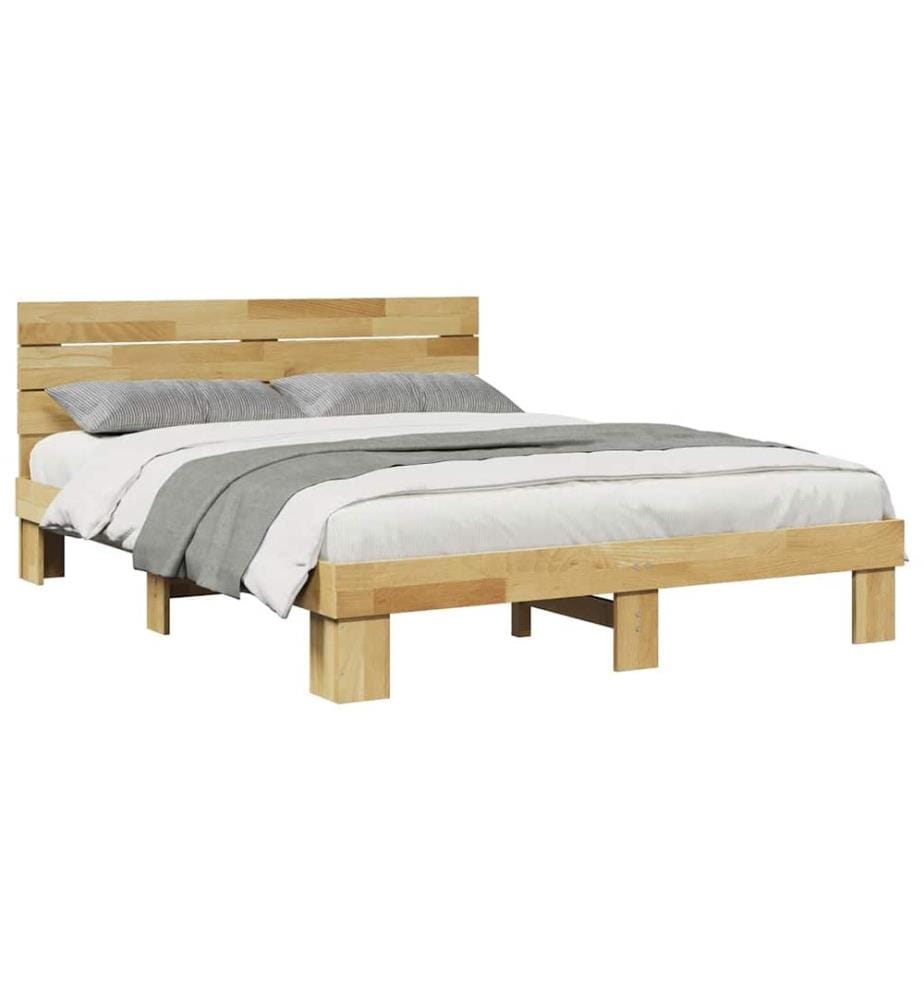 Cadre de lit avec tête de lit sans matelas 140 x 200 cm
