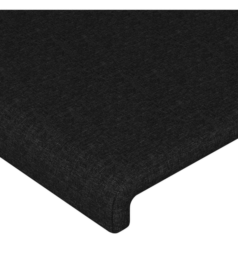 Kopfteile 2 Stk. Schwarz 72x5x78/88 cm Stoff