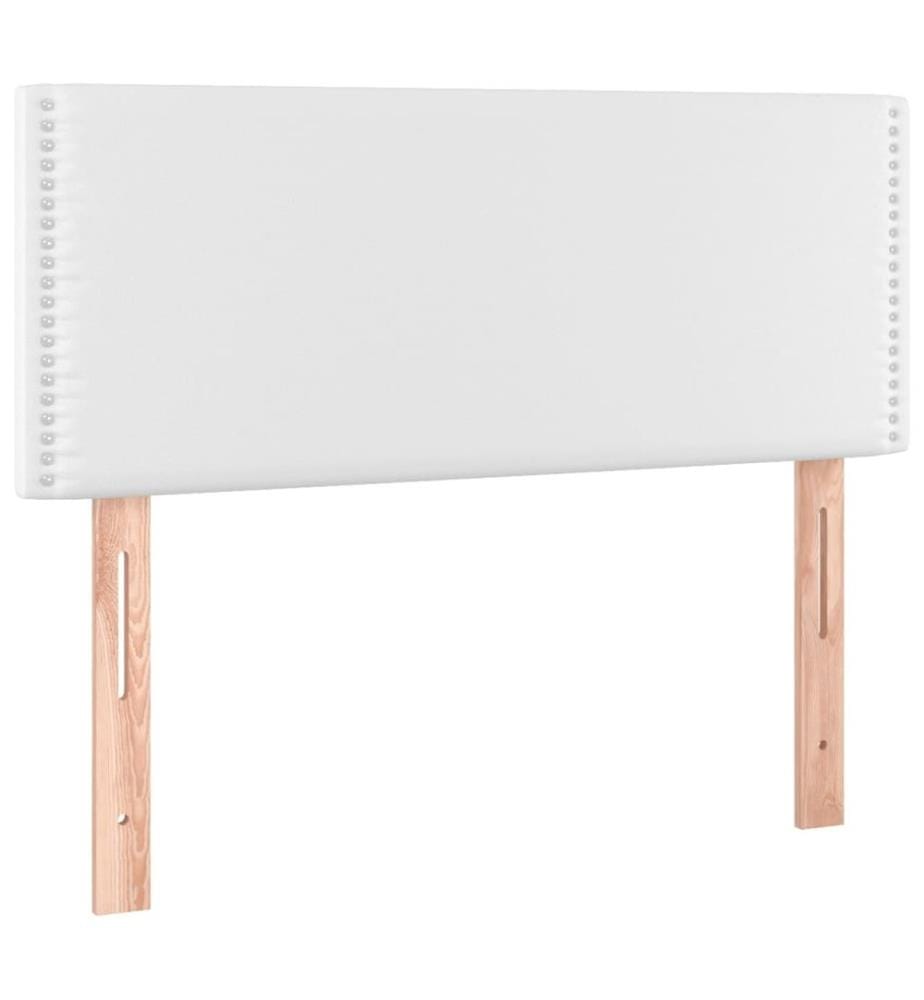 Tête de lit Blanc 90x5x78/88 cm Similicuir