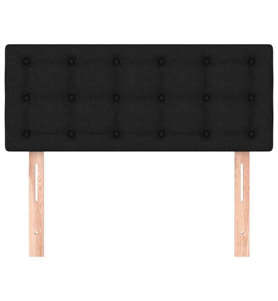 Kopfteil Schwarz 100x5x78/88 cm Stoff
