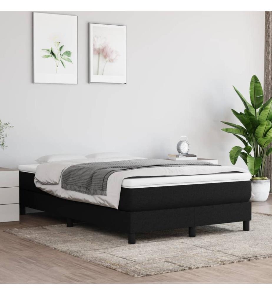Taschenfederkernmatratze Mittel Schwarz 120x200x20 cm Stoff